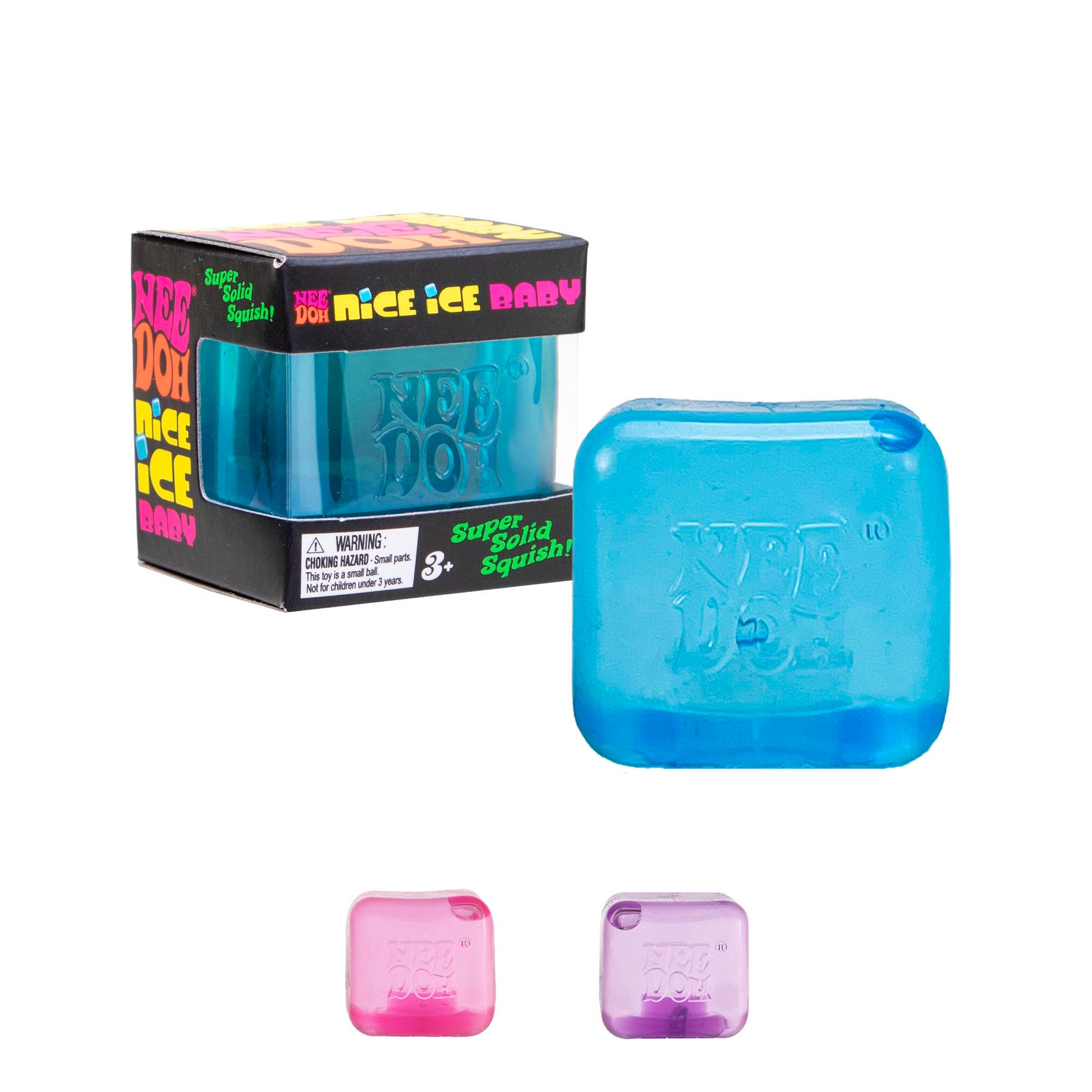 Schylling NeeDoh Crystal - Sensory Squeeze Toy - Shimmering Liquid Filling - 2.25" Wide - Color May Vary (Pack of 1)